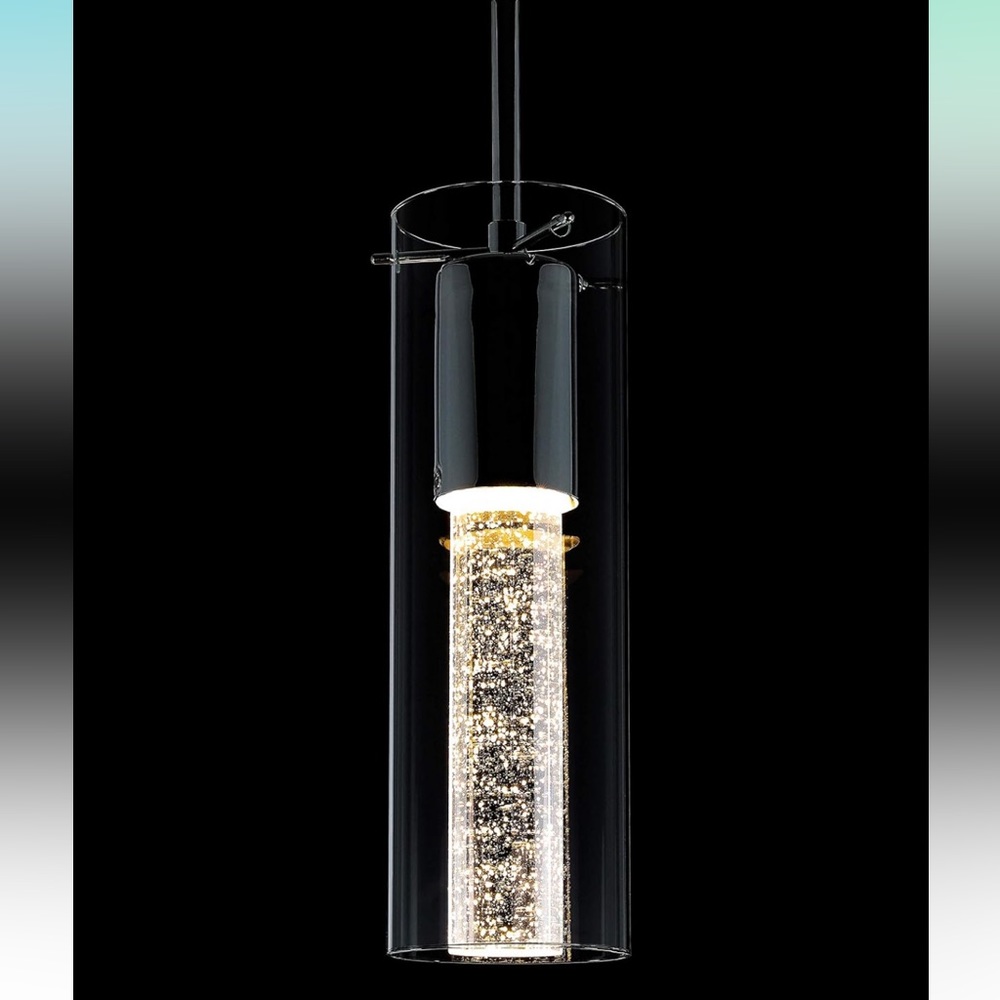Ceiling Lights -clear/metal (2)